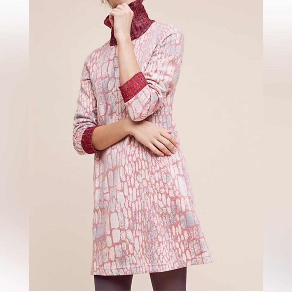 Anthropologie Maeve Suma Turtleneck Dress XL OB547270